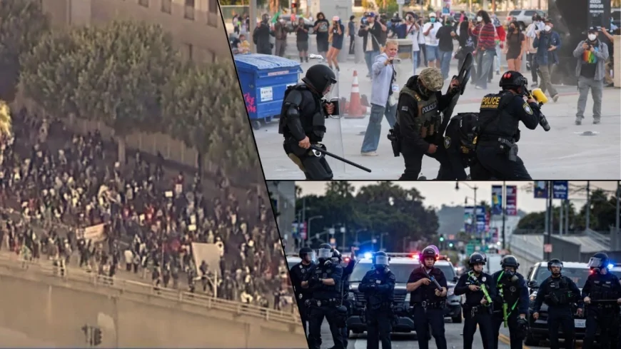 Los Angeles'ta Göçmen Operasyonu Protestolara Yol Açtı